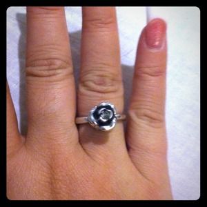 Troll bead ring sterling silver