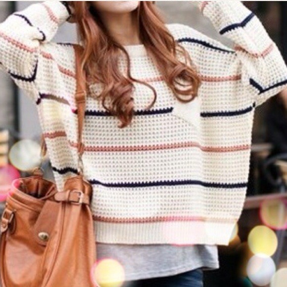 Oversized strip sweater⭐sold⭐