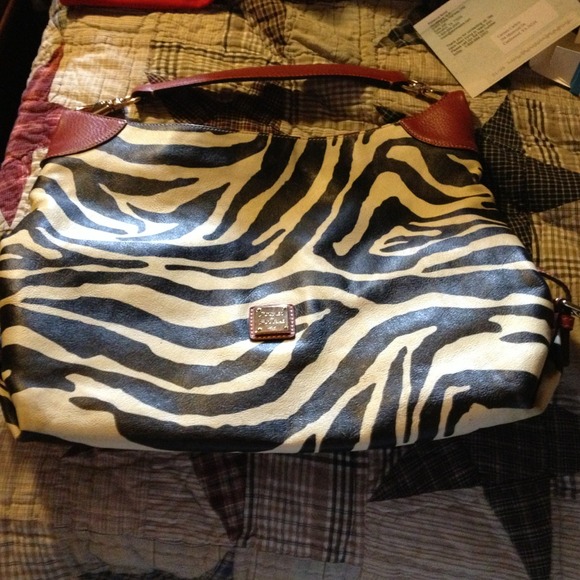 Authentic Dooney & Bourke zebra Purse