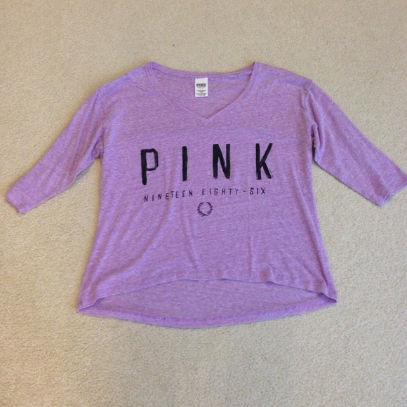 Victoria's Secret Pink athletic v-neck tee NWOT