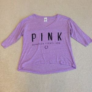 Victoria's Secret Pink athletic v-neck tee NWOT