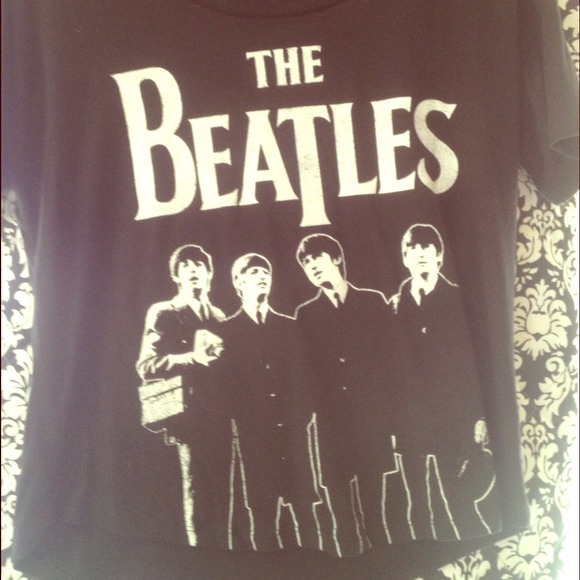 Beatles crop top, worn once!