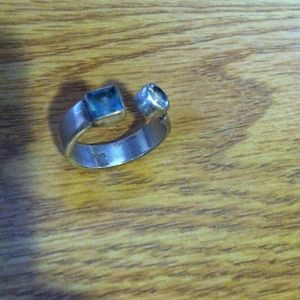 Ring with two stones