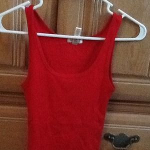 Fire engine red tank new