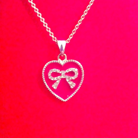 Hot pink and silver now necklace!