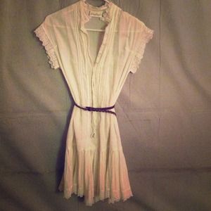 Vintage lace white country girl dress