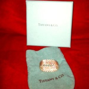 Authentic  Tiffany & Co. Somerset Wide Mesh Ring
