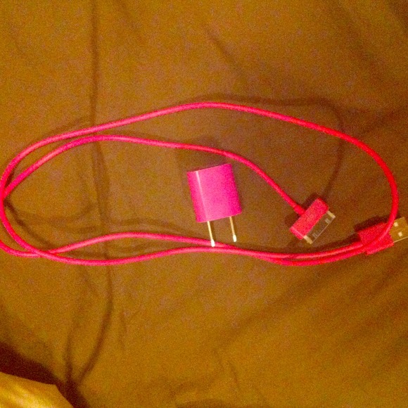Pink charger chord.