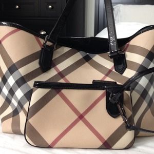 Authentic burberry tote