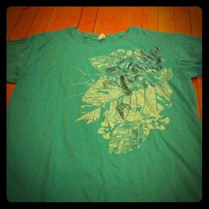 Teal hibiscus tee from Kona, HI