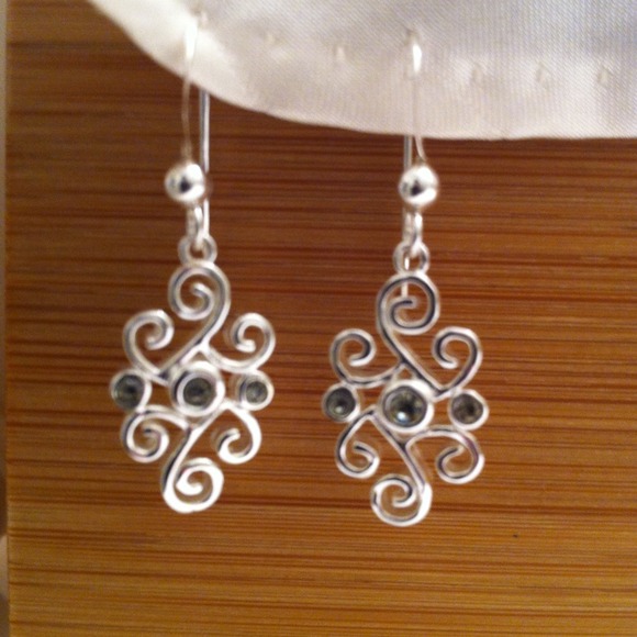 CZ Diamond & S/S Earrings