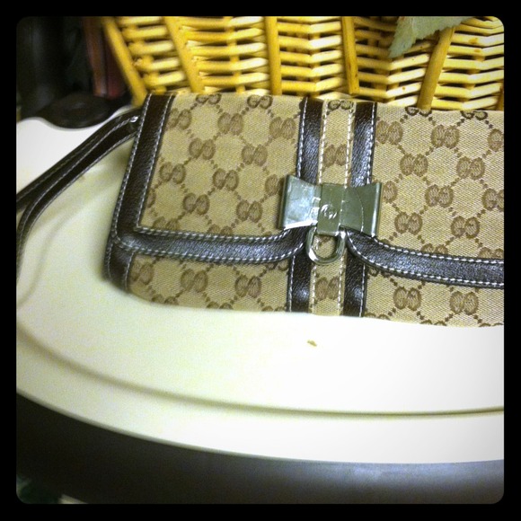Gucci inspired large wristlet