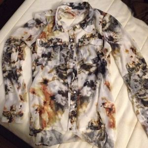 Open back button down