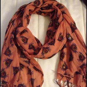 Peacock scarf