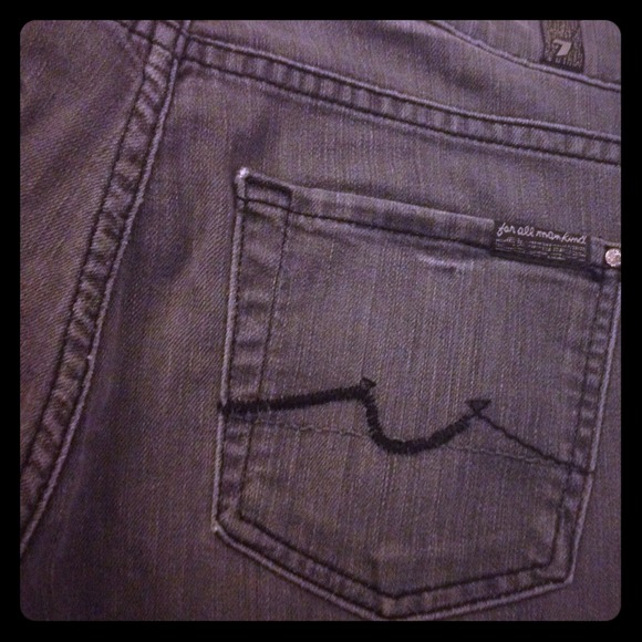 7 for all Mankind Grey wash jeans