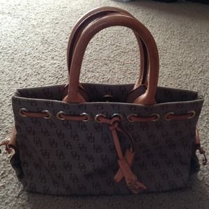 AUTHENTIC Dooney tiny tassel tote