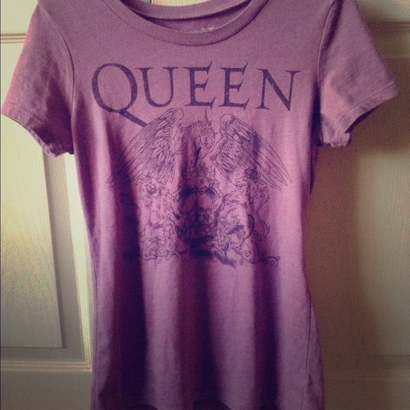 {Queen Purple Fitted T-Shirt}