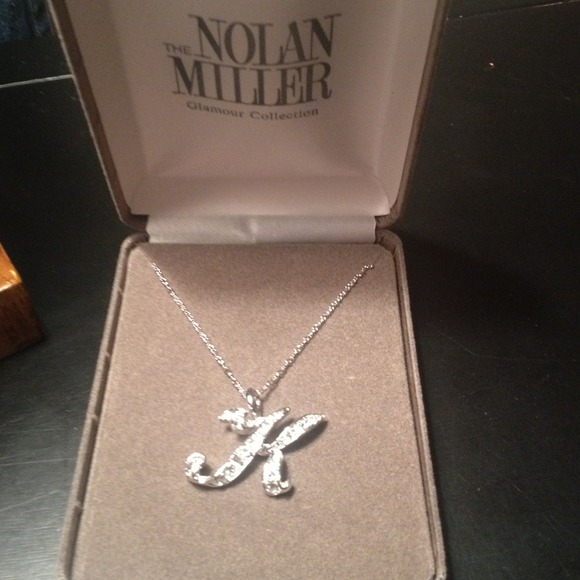 SOLD☀☀☀Rhinestone Necklace letter K