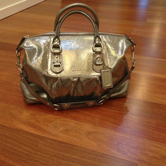 Coach Handbags - "Reserved Jodies" Coach Silver Handbag