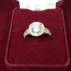 Premier Designs CZ ring, sz 8