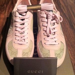REDUCED! 💯Authentic GUCCI Pink Sneakers