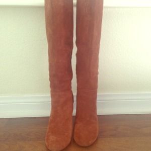 Jessica Simpson Mahogany suede boots. Knee high.