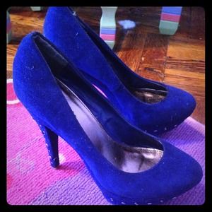 Blue suede shoes