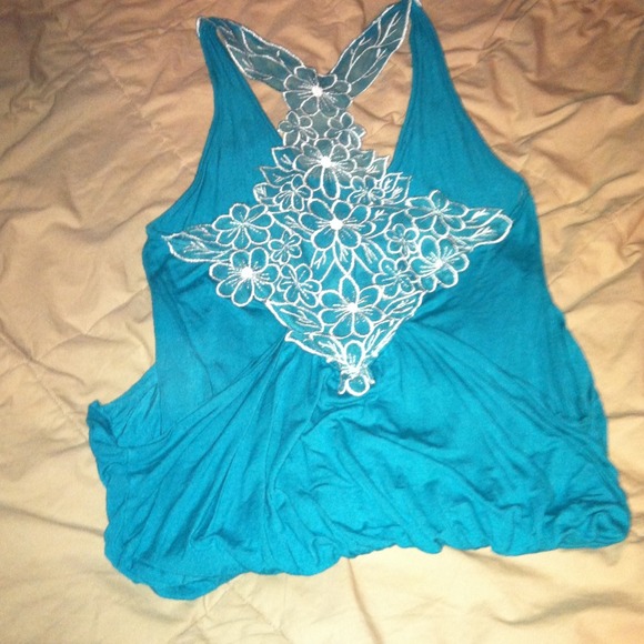 Brand new detailed lace back tank top - Picture 2 of 3
