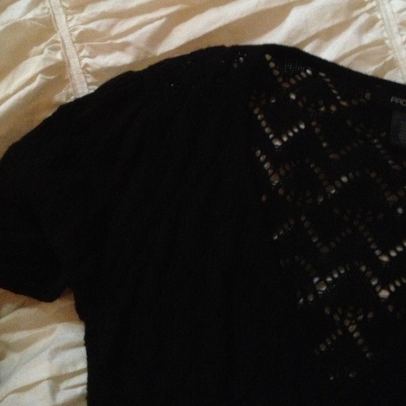 Black light soft eyelet-knit sweater - Picture 2 of 4