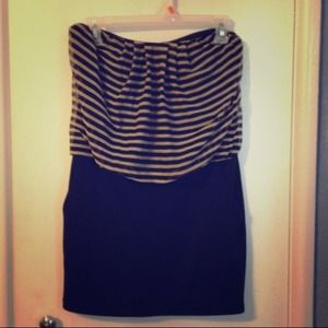 Black stripped dress