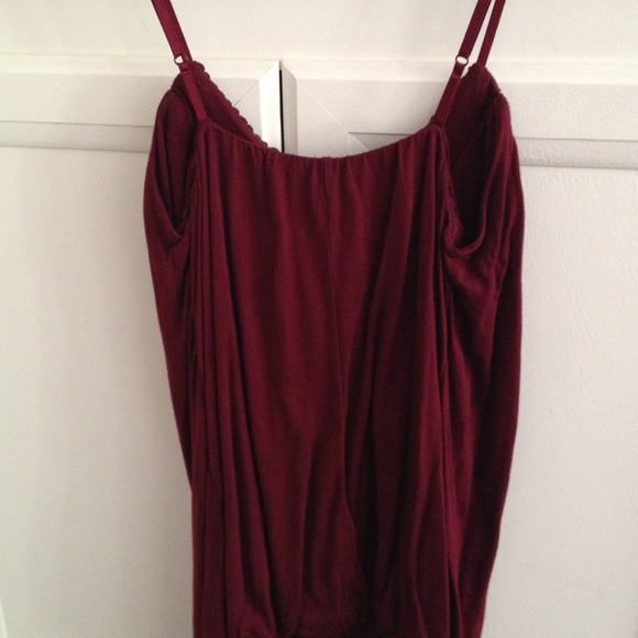Forever 21 Burgundy Top w/ Beautiful Beaded Detail - Picture 3 of 3