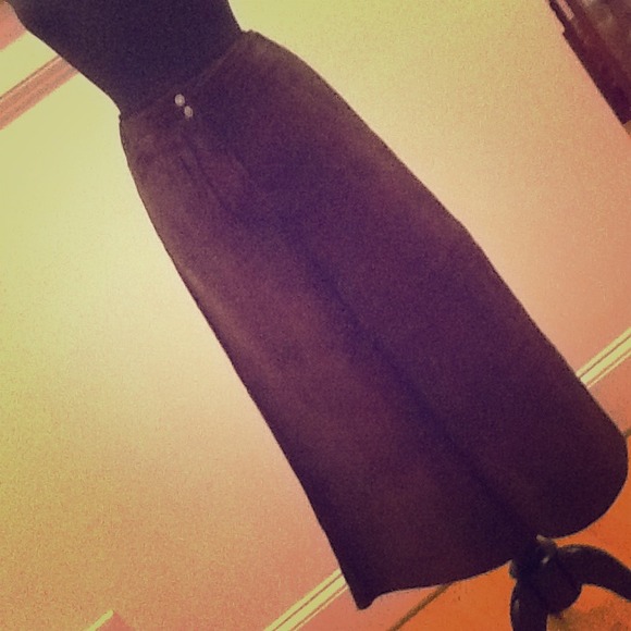 Ralph Lauren suede leather skirt