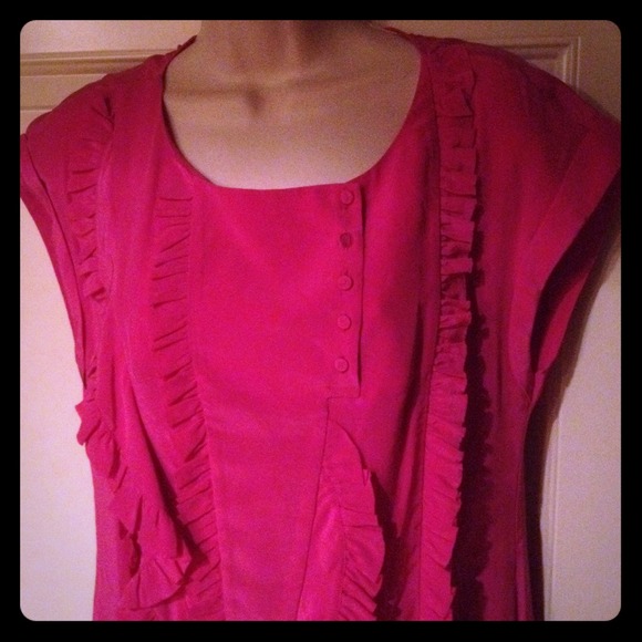 BCBG Maxazria Fushia Shirtdress Med