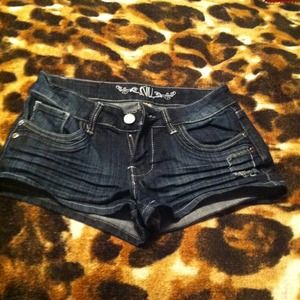 Denim shorts