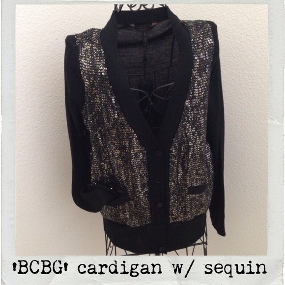 'BCBG' cardigan with sequin front