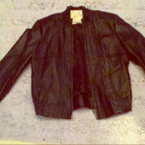 Arden B black leather jacket. Size small