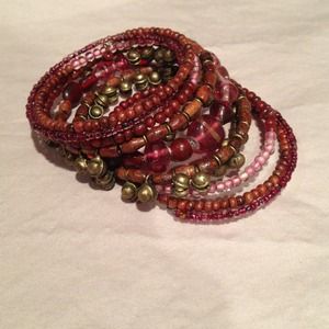 Coil style cranberry bracelet!