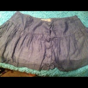 Blue skirt with big buttons!