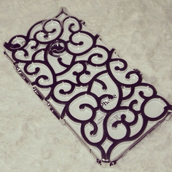 Silver Swirl iPhone 4 Case