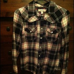 Flannel type button up
