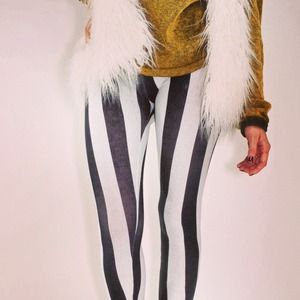 Striped Leggings for @redlips