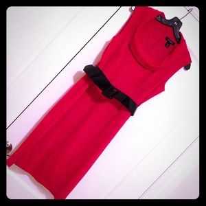 ❄Extra 20% off -  WHBM Cowl Neck Fitted Dress