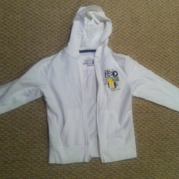 Boys White Hoodie