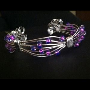 Wire wrapped bracelet.