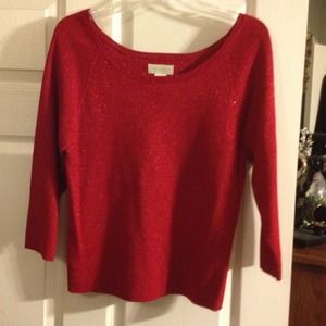 SOLD Red sparkly sweater