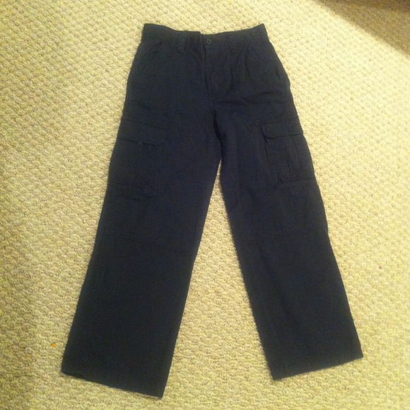 Boys Gray Cargo Pants