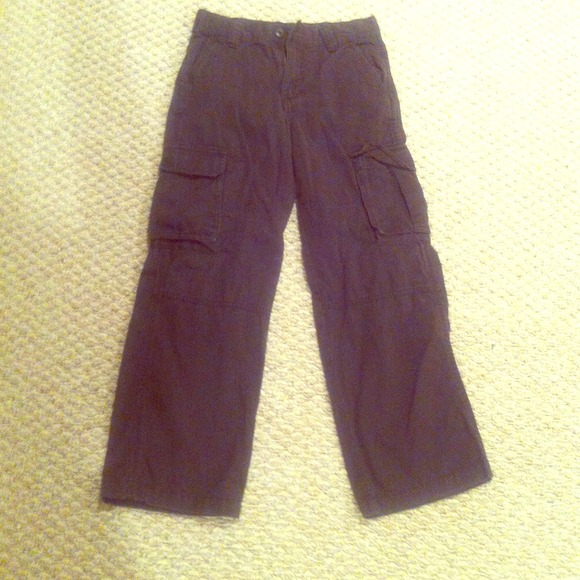 Boys Brown Cargo Pants