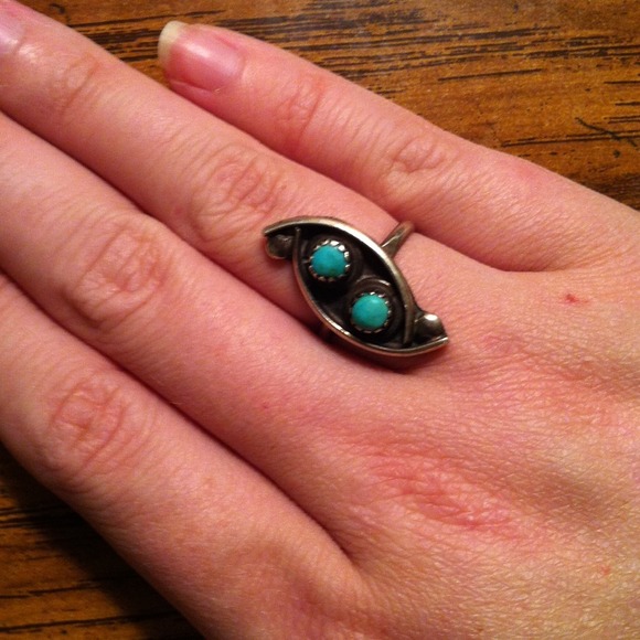 Silver & turquoise ring