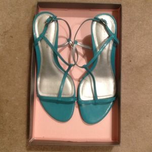 Ann Taylor Summer Teal Strap Sandal