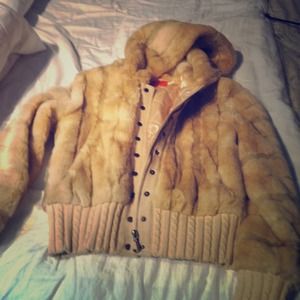 Juicy Couture Faux fur hoodie jacket.